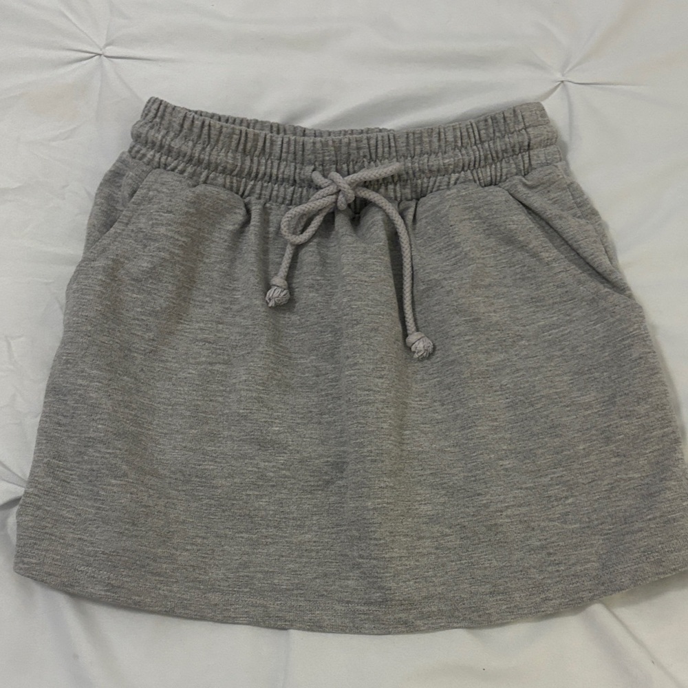 Fashion Nova Gray Mini Skirt